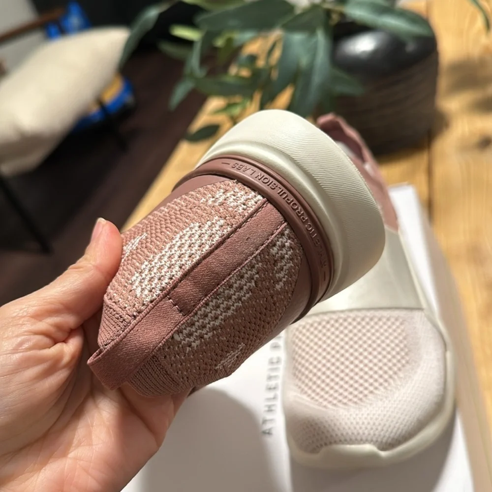 NEW APL Ivory Cream  Pink Athletic Slip-On Shoes sz11 - Picture 5 of 13